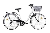Denver Discovery Damen City Bike, 66 cm (26 Zoll), Weiß