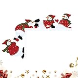 Generisch Weihnachts Türrahmen Deko - Zweiseitige Wandskulptur | Weihnachtlicher Türdekoration,Für Schlafzimmer Wohnzimmer Kamin Fenster Wandschrank