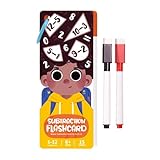 Mathematik-Lernkarten – pädagogisches Blitz-Set für frühzeitige Entwicklung, doppelseitige Additions- und Subtraktions-Übungskarten mit buntem Design und Zahlenerkennungshilfe