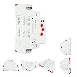 Zeitrelais, GRT8-M1AC 220 V Zeitrelais Zeitrelais mit 10 Funktionen,Multifunktionsverzögerung für Treppenlichtzeitschalter, Industrielle Beleuchtungssteuerung