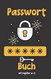 Passwort Buch mit Register a-z: passwörter buch a5 . internet buch mit abc register . Geschenk ideen geburtstagsgeschenk , Vatertagsgeschenk , muttertagsgeschenk