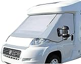 Außen Thermofenstermatte Silber Thermoschutz Abdeckung für FIAT Ducato, Peugeot Boxer, Citroen Jumper X250/290 von 2006-2025 Außenisoliermatte Wohnmobil Abdeckung Sonnenschutz