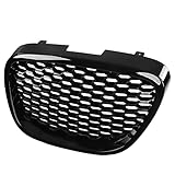 Akozon Seat 1p Kühlergrill, 1133007 Frontgrill Grill Gitter Wabengrill Glänzend Schwarz Hitzebeständig Stoßstange Mesh Grill für Seat Altea Toledo