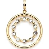 JEWELS BY LEONARDO Anhänger Clip & Mix Bobby • Ketten-Anhänger aus goldfarbenem Edelstahl • beweglicher Innenring • Schmuck Geschenk für Frauen • 024944