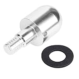 MasYosh Auto Vorne Stoßstange Beschützer, Runder Nagelschutz -Anti -Kollisions -Schild mit Drehung der Installation für Smart, Aluminiummaterial Schwarz Silber (Silber)