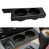 Porfeet Autotassenhalter, Autositz-Mittelkonsolen-Getränkehalter Kompatibel Mit BMW E39 5er 528i 525i 530i 540i M5 Schwarz