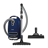 Miele Complete C3 Parquet – Bodenstaubsauger mit Beutel, Parkettbürste, Unviersal-Bodendüse und 6 Reinigungsmodi – Marineblau