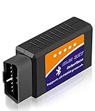 MOJINL OBD2 Diagnosegerät Auto OBD2 Bluetooth Adapter Stecker OBD2 Scanner Bluetooth OBD2 Auto Codeleser OBD2 ELM327 Bluetooth Auto Diagnosegerät Code Leser für Android and Windows