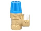 Membran Sicherheitsventil für geschlossene Wasserwärmer nach DIN 4753, 6 bar, bis 75 kW, E 1/2" - A 3/4"