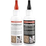 Everglue 2K 30-Minuten-Epoxy Epoxidharz transparent und hitzebeständig zum Kleben und Versiegeln von Metall Kunststoff Keramik Glas Holz CfK Carbon GfK Glasfaser Marmor Beton Styropor