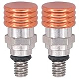 Gabelentlüfter Gabelentlüftung M4 0.7mm Gabel Entlüftungsventil Schraube Überdruckventil Luft Entlüfter Druckentlastung für KTM SMC 690 EXC 990 Enduro Offroad Husky WP Marzocchi