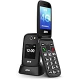 SPC Harmony 2-4G Seniorenhandy | Große Tasten, 4G und doppeltes Anti-Kratz-Display (2,8„+1,77“) | Notruf-Taste und Ice-Profil | 104dB Lautstärke und hörgerätekompatibel, Schwarz