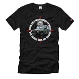 Wolf G Model Klasse Bundeswehr Bw Militär Auto SUV T-Shirt #32148, Größe:XL, Farbe:Schwarz