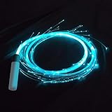 Dous LED-Glasfaser-Weltraumpeitsche, Um 360 Grad Drehbare Tanzpeitsche, Superhelle -Tanzpeitsche Mit 7 Lichtfarbwechseln, Batteriebetriebene Glasfaser-Peitsche Für Show- -Musikfestival
