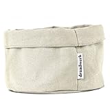 draadwerk® Brotkorb Stoff | Brötchenkorb | Aufbewahrungskorb | Frühstückskorb | Aufbewahrungskorb aus 100% Baumwolle | Für Frühstück, Brunchen, Wickeltisch, Aufbewahrung & Feiertage (Nature/Beige)