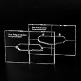 Musiclily Pro CNC Accurate Acryl Single Coil Tonabnehmer Pickup Routing Schablone Set für Standard Strat Gitarre Korpus und Pickguard