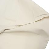 TOLKO Nessel Natur ROH-Baumwolle | 105 cm breit | Dekostoff Gardinenstoff Segeltuch Stoff für preiswerten Sonnenschutz | zum Nähen Dekorieren Bemalen für Hochzeit Party Meterware Baumwollstoff