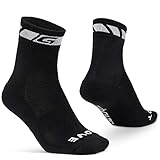 GripGrab Unisex Gripgrab Forår efterår polstret overgang termolite cykelsokker lange termiske cykelstrømper vandretu Fahrradsocken, Schwarz, 44-47 EU