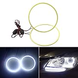 Qasim Autoscheinwerferlampe, COB, 120 mm, 93 SMD, Weiß, 12 V, 24 V, 2 Stück