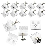 100 Stück Rückwandverbinder, Keil für Durchhängende Schubladenböden, Schrankrückwand Schubladen Keile, Kunststoff Rückwandhalter mit Schrauben (Weiß)