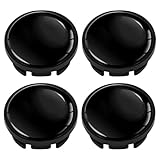 Wjelet 4 Stück 65mm Nabendeckel für VW - 3B7601171 / 6U7 601 171,Felgendeckel Radnabenabdeckung Nabenkappen Felgenkappen Radkappen Alufelgen Deckel Schwarz CV 0