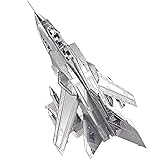 Piececool 3D Metall Puzzle Kampfflugzeuge, 100% Wiederherstellen, 83 Teile, für Erwachsene, 83 Stück, 14+ Jahre, Realistisch, Unisex, Tornado, Experte, Metall, 3D Puzzle, 1 Set, 1 Stück