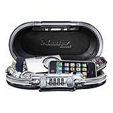 MASTER LOCK Tragbarer Tresor [Zahlenschloss] [mit Kabel] [Schwarz] 5900EURD – Sichern Sie Ihre Wertgegenstände auf Reisen