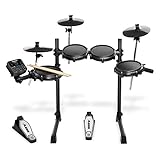 Alesis Turbo Mesh Kit - E Drum/ E Schlagzeug Elektronisch mit Mesh-Heads, Drumsticks, Drum Key, über 100 Sounds und 30 Play-Along-Tracks