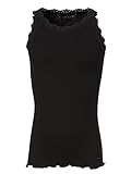 Rosemunde Copenhagen 59159 Top aus Seide Baumwolle, Schwarz (010 Black), Größe 8Jahre / 128