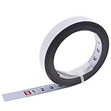 Metall-Stahl-Maßband, selbstklebend, metrische Skala, Lineal von L bis R, für T-Track-Fräser, Tischbandsäge, Holzbearbeitungswerkzeug