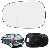 Spiegelglas Heizbar Links Kompatibel mit Renault Clio 94-05 / Megane 96-02 / Scenic 96-03 Spiegelglas Außenspiegel Glas