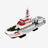 BlueBrixx Pro Seenotrettungskreuzer Hermann Marwede der DGzRS – Klemmbaustein-Set bestehend aus 4613 Bauelementen – Artikel-Nr. 108466 – Kompatibel mit Klemmbausteinen Anderer Hersteller