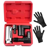 RUIZHI Lambdasonden Schlüssel für Kfz-Sauerstoffsensoren, 5tlg Satz professioneller Steckschlüssel, Reparaturwerkzeuge zum Aus- und Einbau von Kfz-Sauerstoffsensoren