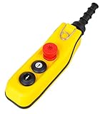 Hängetaster, Kransteuerung, Steuerflasche, Kran, Steuerschalter, 3 Tasten: Not-Aus+auf/ab 1-Stufig MKHT3-0