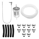 Lcyen Kraftstoff Standrohr Set, Tankentnehmer Standheizung mit 5m Kraftstoffleitung 1 Ölfilter 5 Verbindungsrohr 10 Schlauchschelle, Standheizung Schlauch für Eberspacher Webasto Heizsysteme