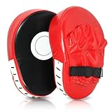 Jomdjmskes 2 Pcs Pratzen Boxen, Handpratzen Boxen, Kickboxen Boxpratzen, Kampfsport, Boxpads Schlagpolster, Handschlagpolster Trainerpratzen Boxing Pad, Schlagkissen Muay Thai Karate Taekwondo Zubehör