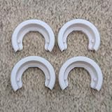 ULEIVA Ersatz Klemmbuchse 4 Stck Weiss kompatibel mit Brötje 562454 Heizkörper Seitenverkleidung