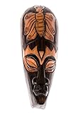 Ciffre 30cm Holz Holzmaske Wandbehang Skulptur Geschnitzt Schmetterling HM3000041