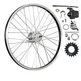 20 Zoll Hinterrad Aluminiumfelge Shimano Nexus Inter-3 Nabenschaltung Rücktritt schwarz