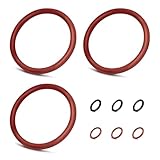 Dichtungen für Siemens EQ6 Plus S700 - Dichtungsringe für Brüheinheit Siemens EQ6, Ersatz-Dichtungsringe für Kaffeemaschinen Brühgruppe, kompatibel mit EQ5 EQ6 EQ7 EQ8, Gaggenau Bosch Neff (9 Stk)