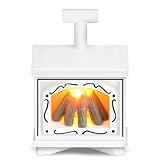 Miniatur Kamin Puppenhaus Kamin mit Licht, Miniatur Wichtel Zubehör Weihnachten, LED Wichtel Feuerstelle Mini Lagerfeuer Wichtelzubehör, Miniatur Puppenhaus Zubehör Wichtel Kamin für Puppenhaus Deko