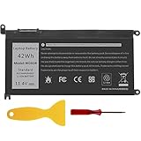 WDX0R Laptop Akku für Dell Inspiron 13 15 5000 7000 Series 5570 7579 7378 5567 7573 5565 5379 5378 Latitude 3490 3590 3340 3400 3390 3500 3190 WDX0R 0WDX0R 3CRH3 P69G001 T2JX4[11.4V 42Wh]