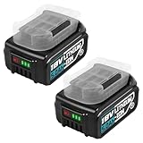 Bsioff 18V 5.0AH Ersatzakku Kompatibel mit Bosch Professional Serie, 2X 5000mAh Akku for Pro core BAT609 BAT609G BAT618 BAT618G BAT619