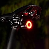 Linunity Fahrrad Smart Rücklicht | Auto ON/Off | Ganz aus Aluminium | USB-C Aufladbar Batterie | LED Fahrradlicht Hinten IPX6 Wasserdicht für Rennrad, MTB, E-Bike (2025 EU Patente)