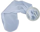 Filterbeutel Nylon Filterstrumpf 150 Micron waschbar Trommelfilter Feinheit feiner als ein Spaltsieb leicht zu reinigen entfernt Schmutzpartikel im Koiteich Gartenteich und Pool 150 µ Feinheit