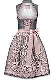 Stockerpoint Damen Dirndl Marietta Kleid für besondere Anlässe, Altrosa, 44