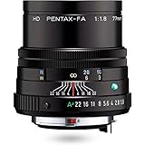 Pentax PENTAX-FA 77mmF1.9 Limited Schwarz Leichte Telebrennweite, z.B. für Porträtaufnahmen mit leistungsstarker HD-Vergütung, für das PENTAX K-System mit 35 mm Vollformat Sensor, 27880