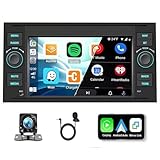 Doppel-DIN-Autoradio für Ford Transit MK7, Android 13, kabelloses Carplay und Android Auto, Bluetooth, IPS-Touchscreen, Rückfahrkamera, USB, GPS-Navigation, 4 + 64 G