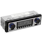 Areyourshop Auto MP3-Player Bluetooth Oldtimer Radio Bluetooth MP3 Player AUX Classic Cars Stereo mit Fernbedienung