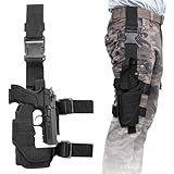 Healife Holster - Taktisches Pistolenholster 1er-Pack - Gürtelholster - Waffenholster - Taktisches Pistolenholster für Rechts- und Linkshänder - Concealed Carry mit Metallclip（Schwarz）